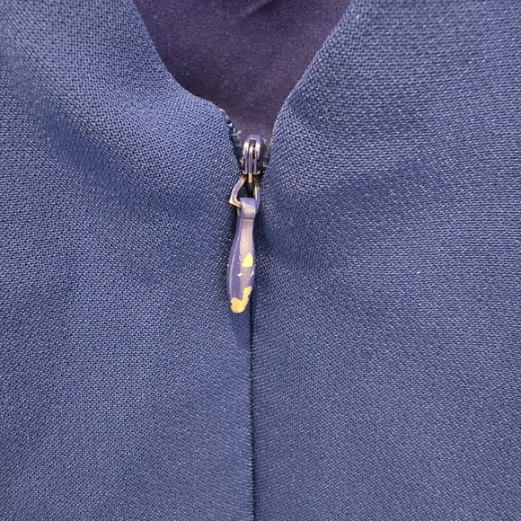 Sachin & Babi Blue Patrizia Bateau Asymmetrical Hem Midi Sheath Dress Size 14 - Picture 8 of 16